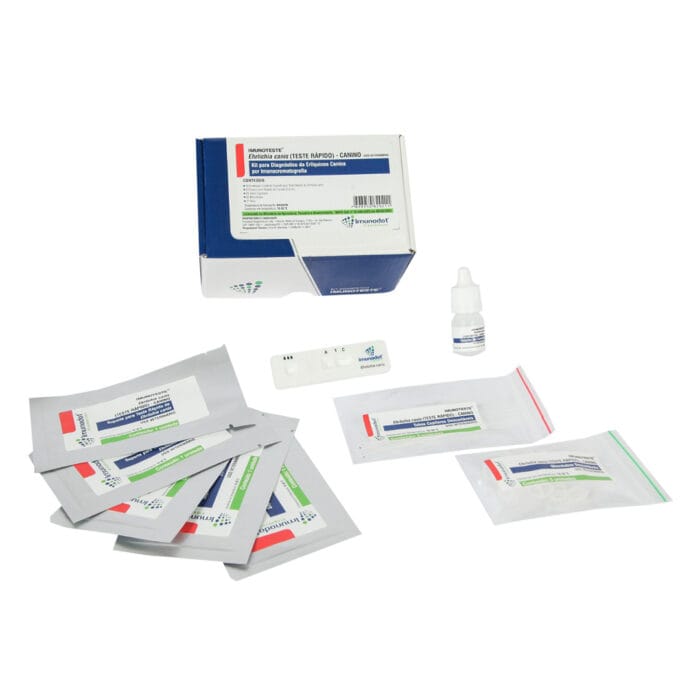 IMUNOTESTE <br><i>Ehrlichia canis</i><br>(TESTE RÁPIDO)