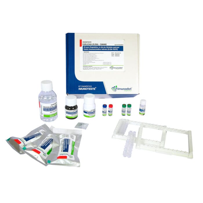 IMUNOTESTE <br><i>Ehrlichia canis</i><br>(ELISA)